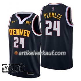 NBA Denver Nuggets Trikot Mason Plumlee 24 2018-2019 Nike Navy Swingman - Kinder